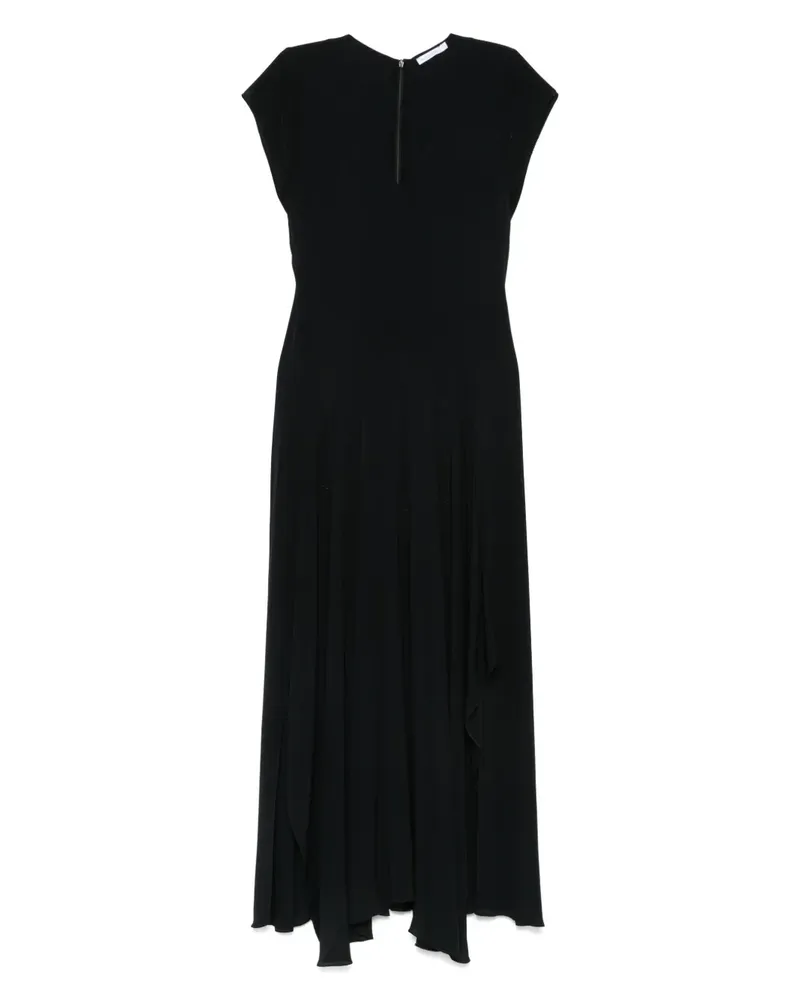 Patrizia Pepe Midikleid aus Jersey - Schwarz Schwarz