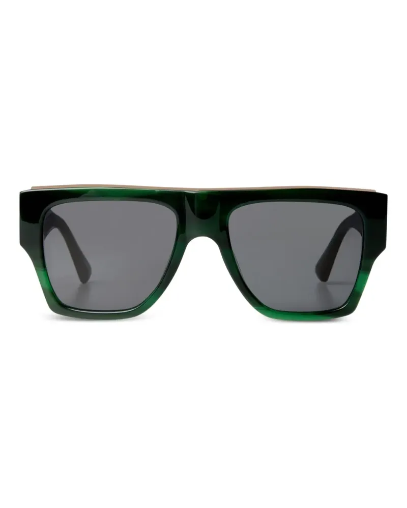 Temperley London The Joan Sonnenbrille mit eckigem Gestell - Grün Grün