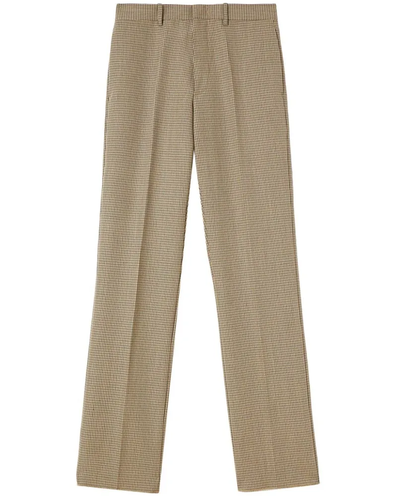 Jil Sander Gerade Hose mit Karomuster - Nude Nude