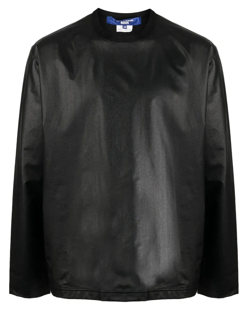 Junya Watanabe Langarmshirt im Metallic-Look - Schwarz Schwarz