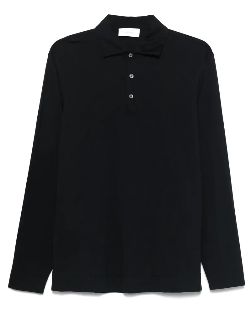 LARDINI Langärmeliges Poloshirt - Blau Blau