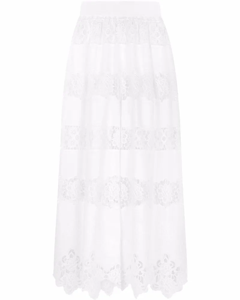 Dolce & Gabbana Bestickte Culottes - Weiß Weiß