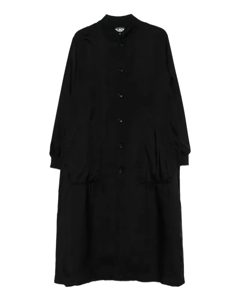 Comme des Garçons Einreihiger Mantel mit Knöpfen - Schwarz Schwarz