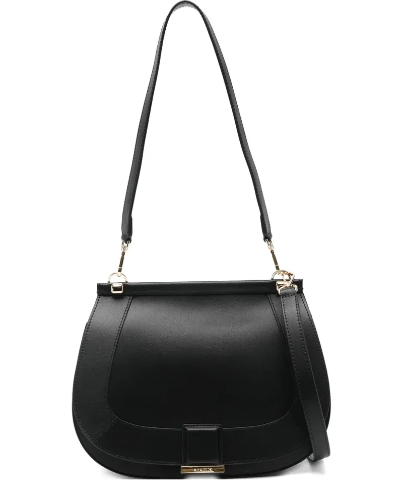 Cromia half-moon leather satchel - Schwarz Schwarz