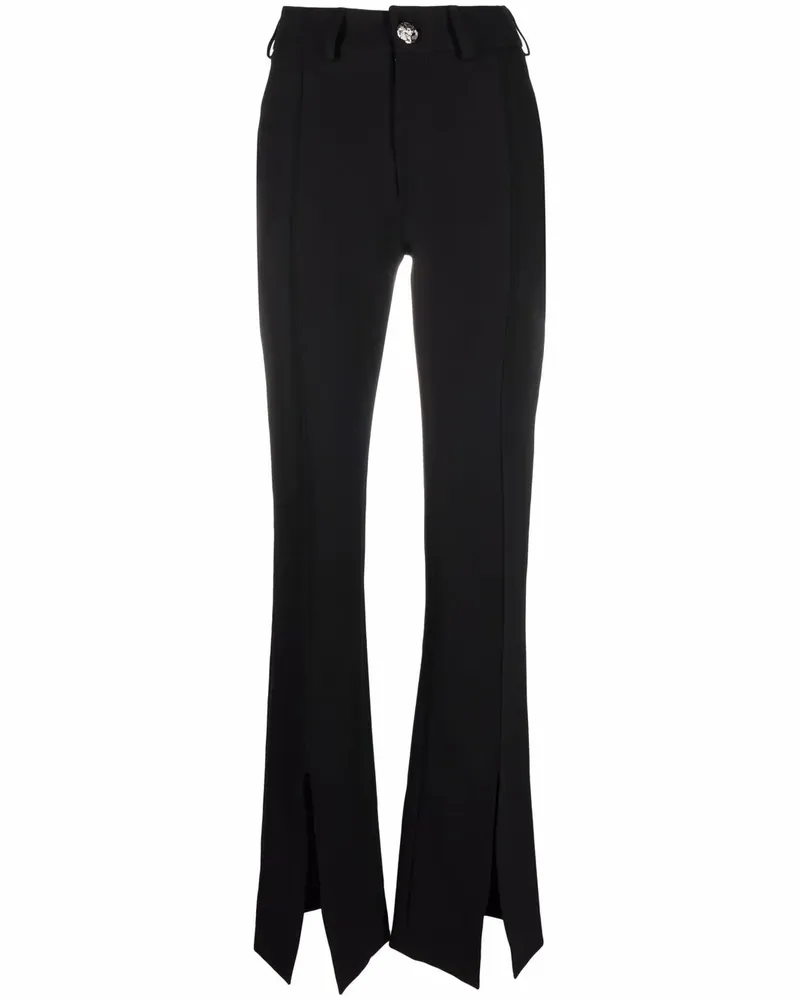 Philipp Plein Cody Hose mit hohem Bund - Schwarz Schwarz