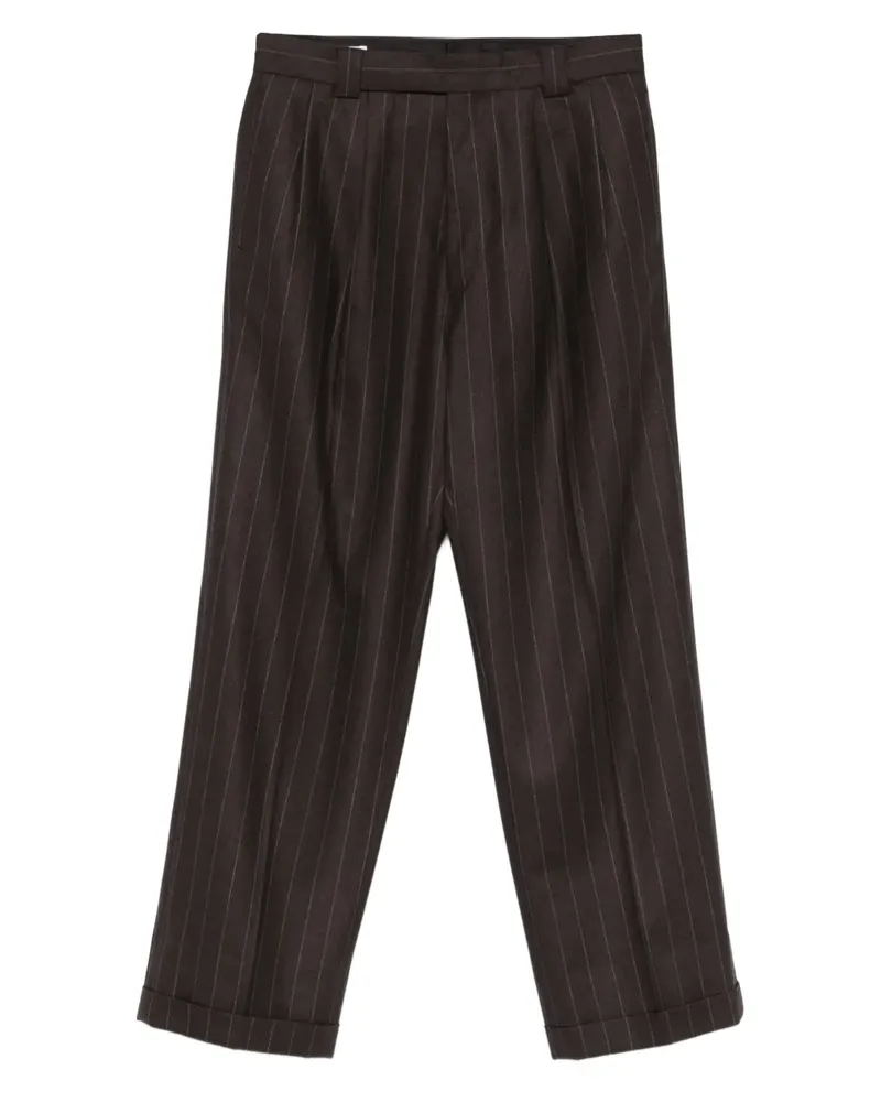 Kaptain Sunshine 2Pleats Hose mit Nadelstreifen - Braun Braun