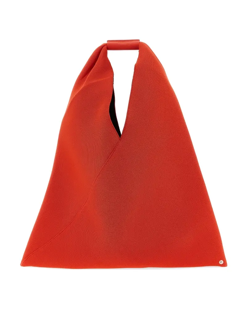 Maison Margiela Japanese Origami Triangel-Tote Bag mit Falten - Rot Rot