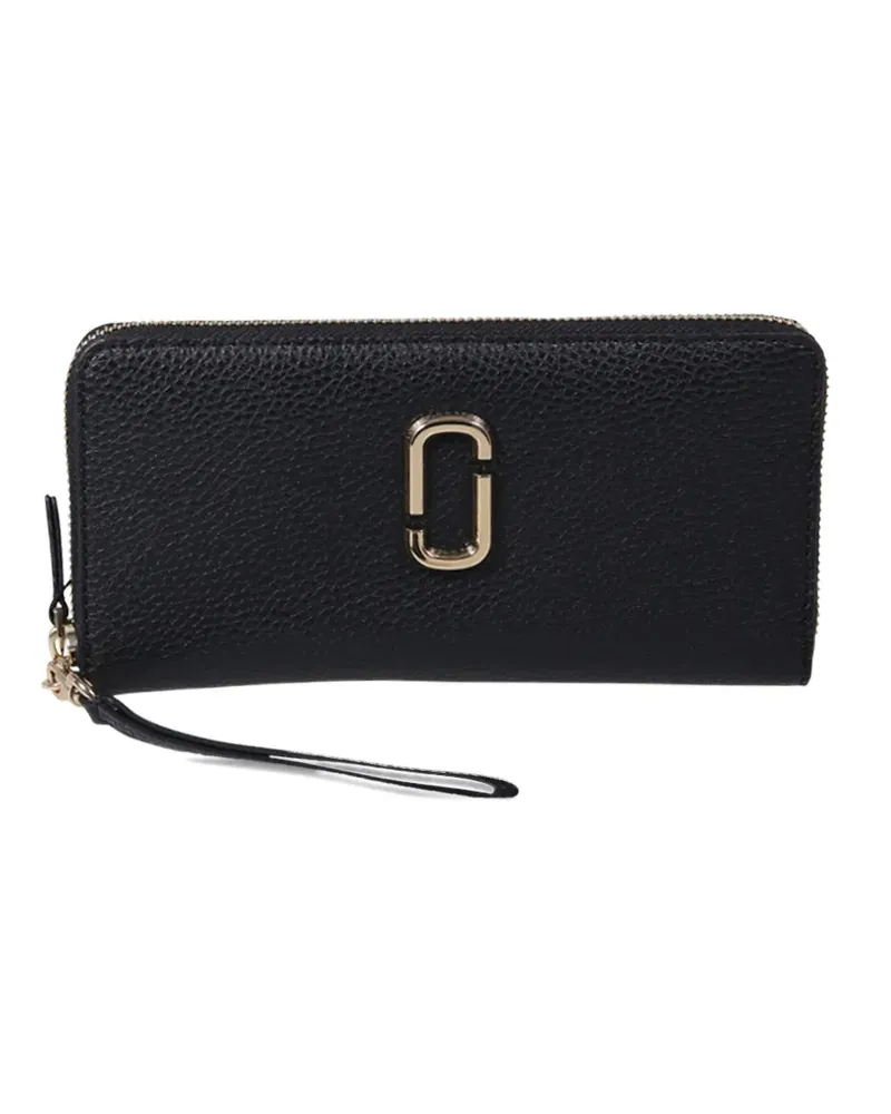 Marc Jacobs Portemonnaie mit Logo-Schild - Schwarz Schwarz