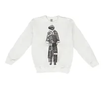 graphic-print sweatshirt - Weiß