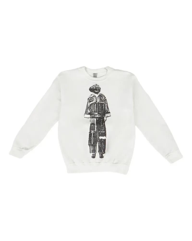 DRx FARMAxY FOR LN-CC graphic-print sweatshirt - Weiß Weiß
