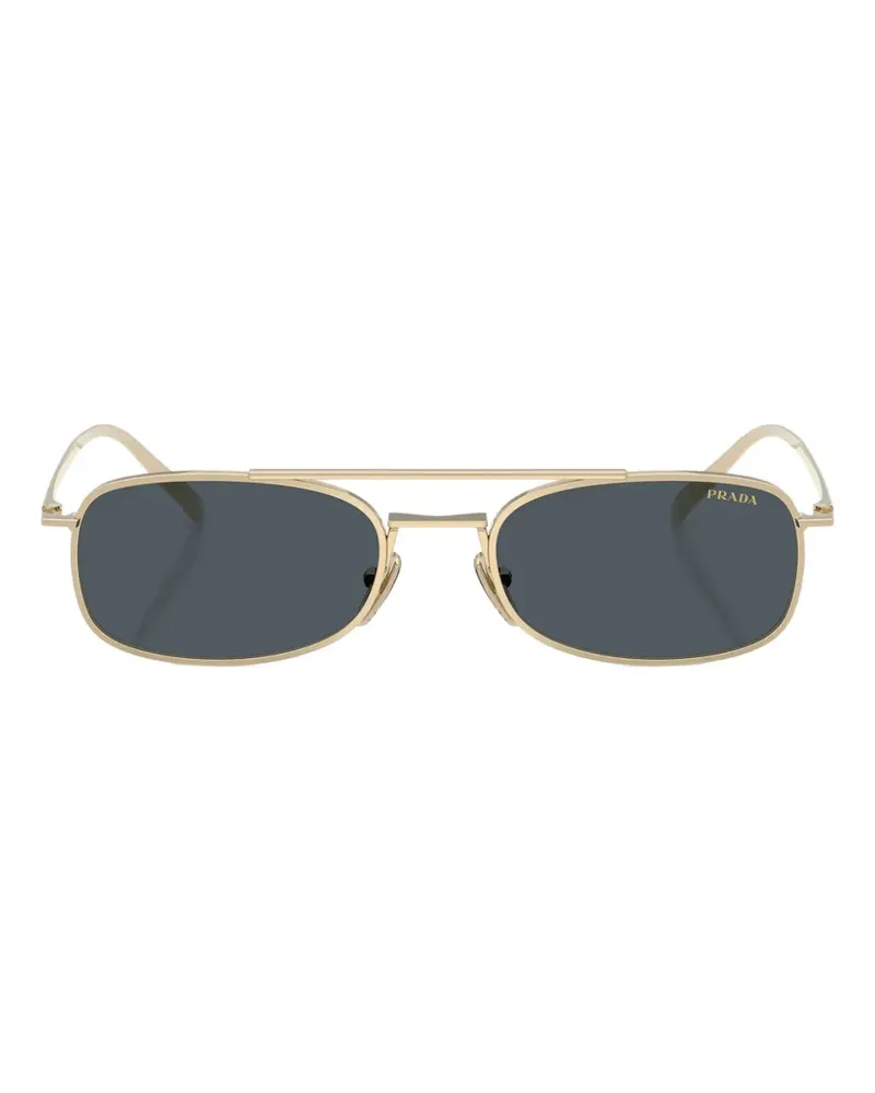 Prada Sonnenbrille mit eckigem Gestell - Gold Gold
