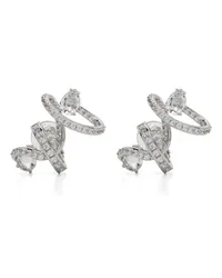 Swarovski Hyperbola Ear Cuffs Silber