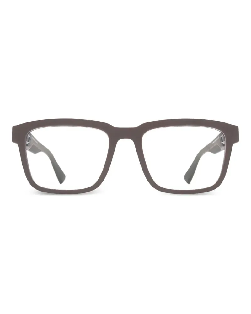 Mykita Helicon square-frame glasses - Braun Braun