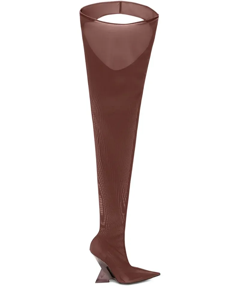 ATTICO Cheopissima Overknee-Stiefel 105mm - Braun Braun