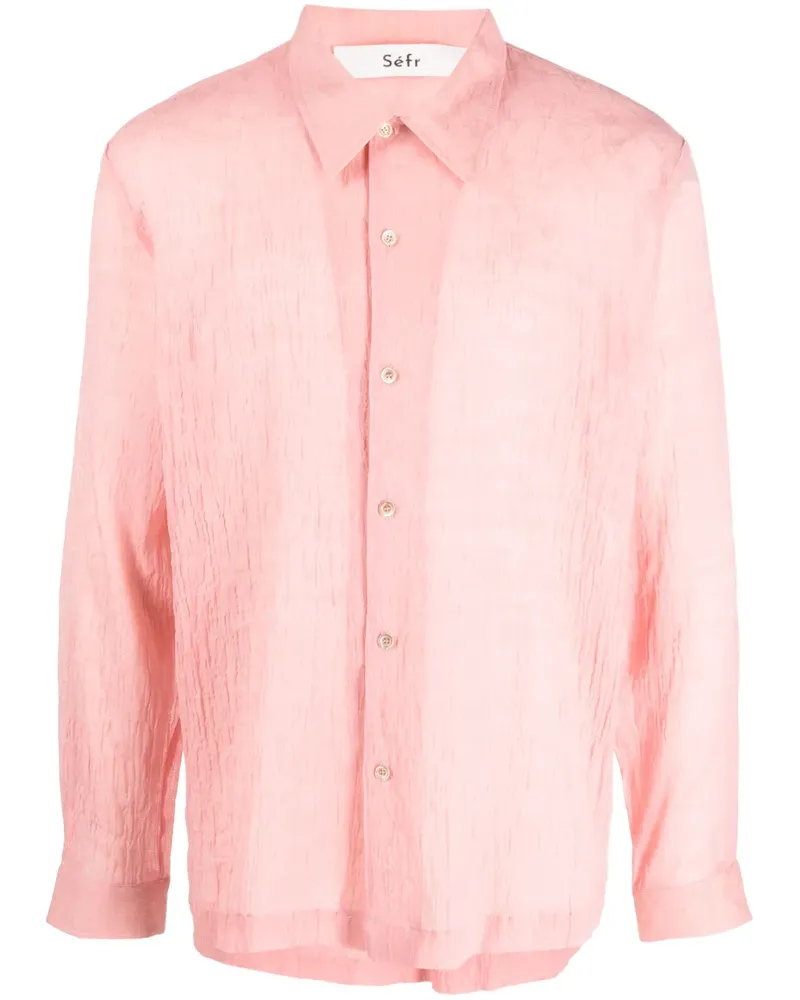 Séfr Strukturiertes Hemd - Rosa Rosa