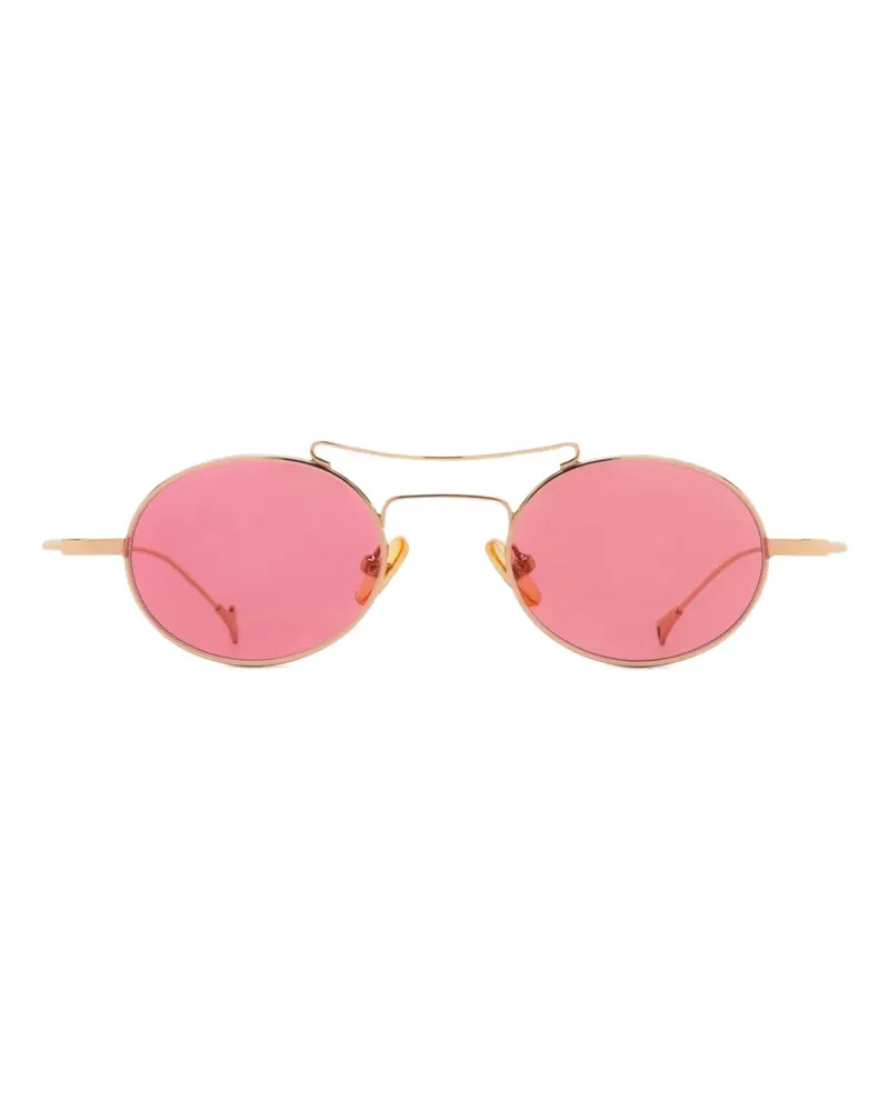 Eyepetizer Sonnenbrille mit rundem Gestell - Gold Gold