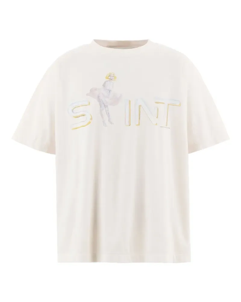 SAINT MXXXXXX T-Shirt mit grafischem Print - Weiß Weiß