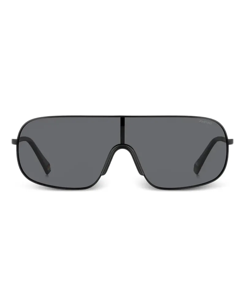 Polaroid logo-print sunglasses - Schwarz Schwarz