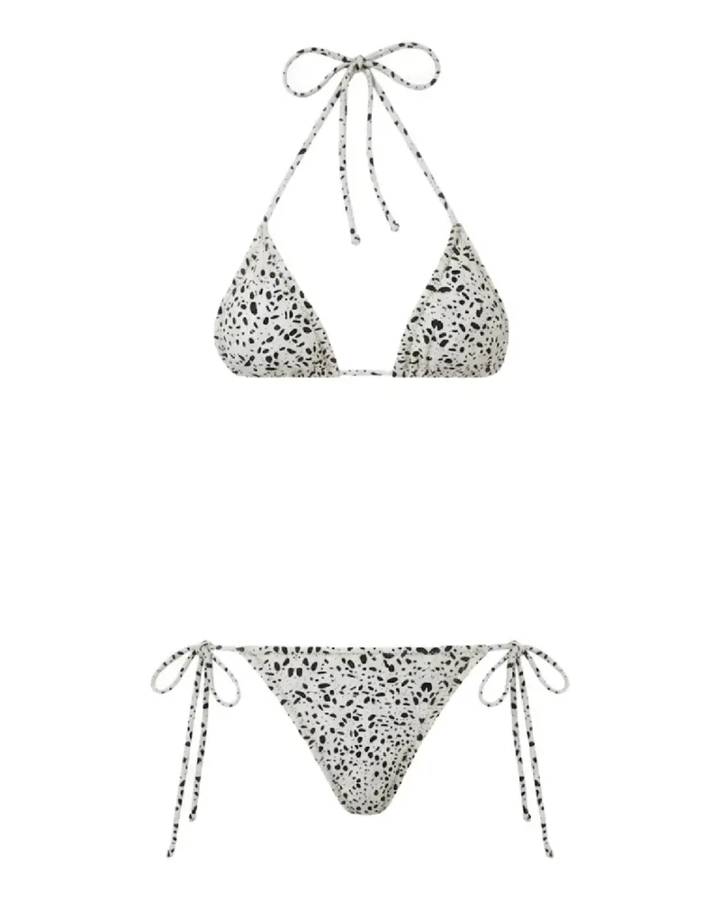 Reina Olga Concetta Bikini mit Polka Dots - Weiß Weiß