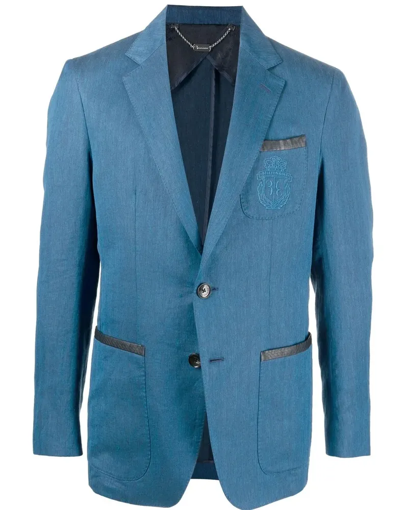 Billionaire Sakko mit Logo-Stickerei - Blau Blau