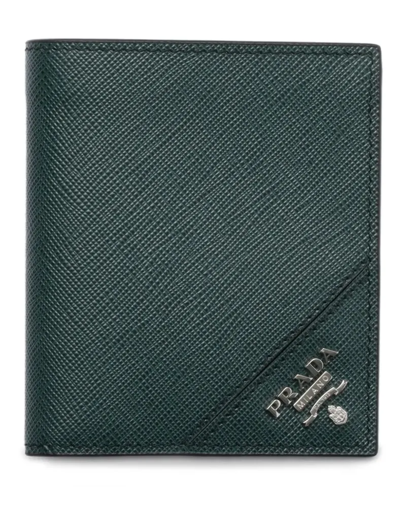 Prada Portemonnaie aus Saffiano-Leder - Grün Grün