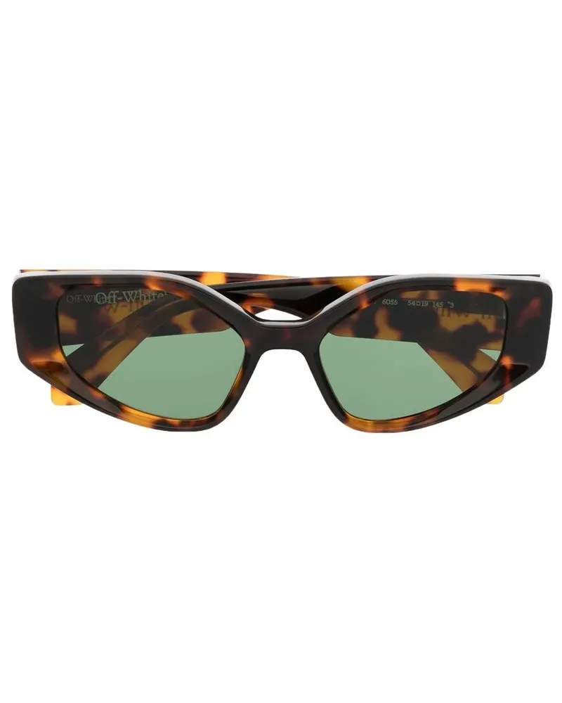 OFF-WHITE Memphis Cat-Eye-Sonnenbrille - Braun Braun