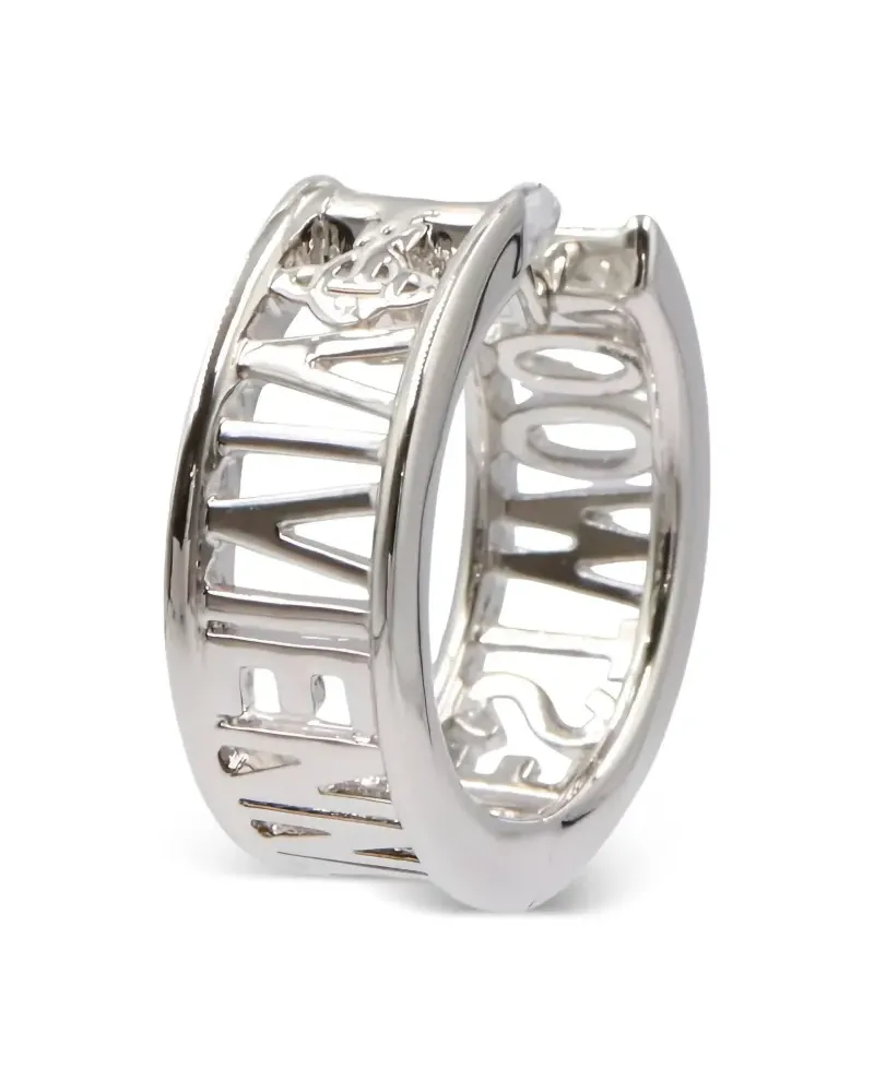 Vivienne Westwood Ohrring mit Buchstaben - Silber Silber