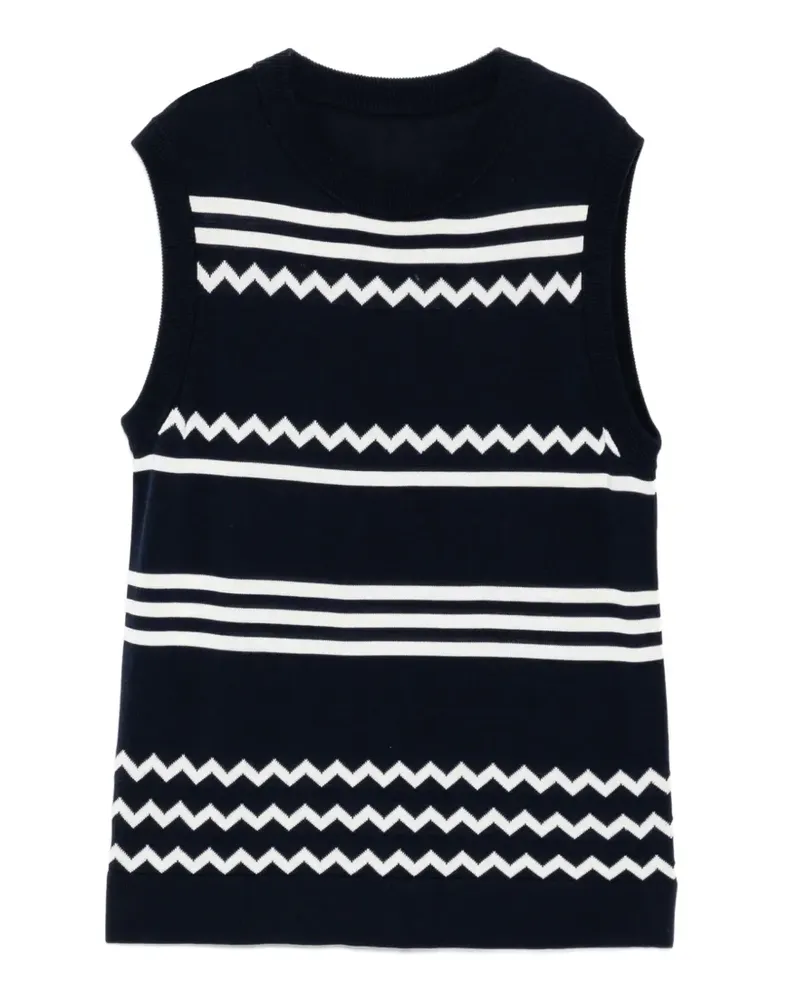 Cynthia Rowley Gestricktes Ziggy Tanktop - Blau Blau
