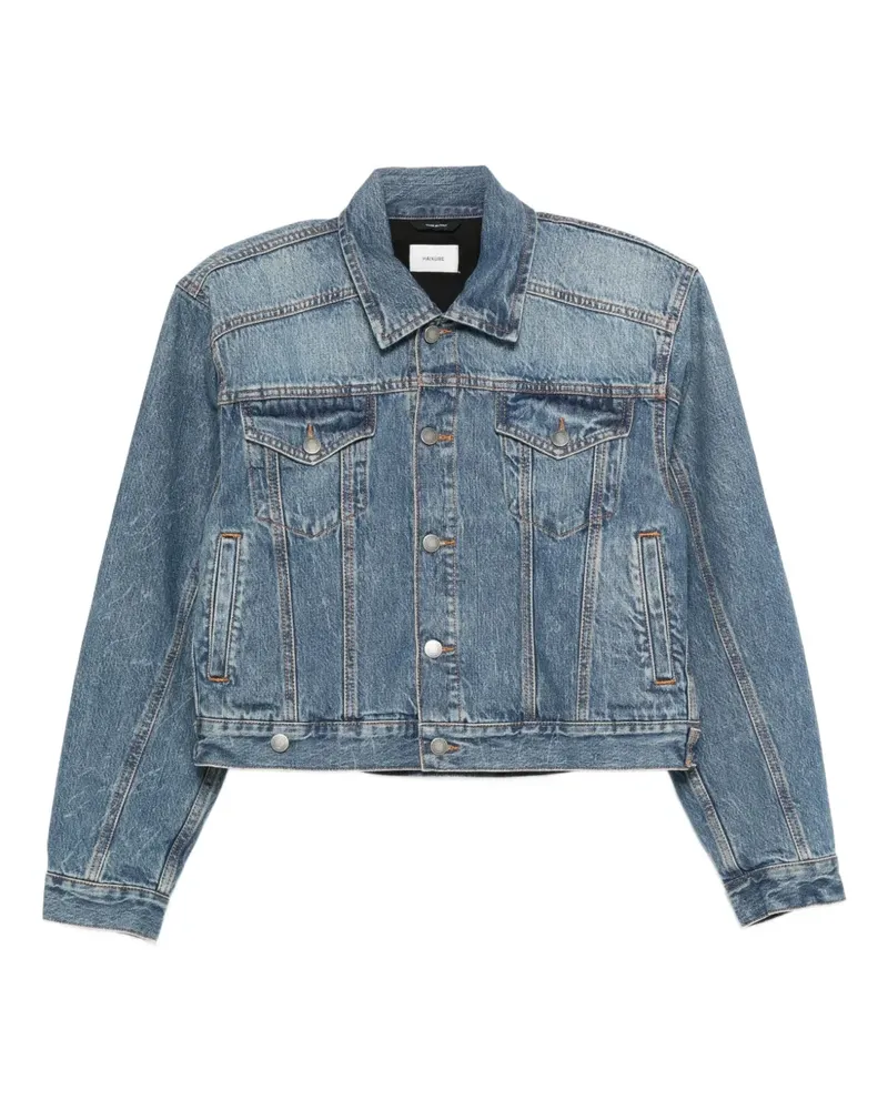 Haikure Jeansjacke mit Knopfverschluss - Blau Blau