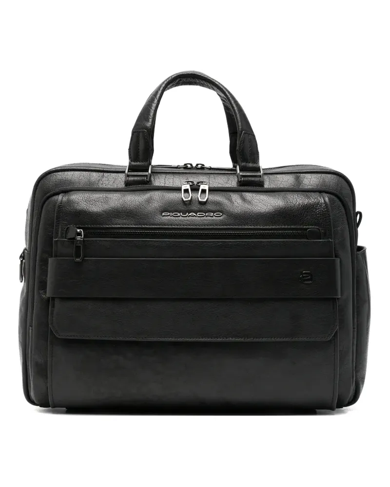 Piquadro zip briefcase - Schwarz Schwarz