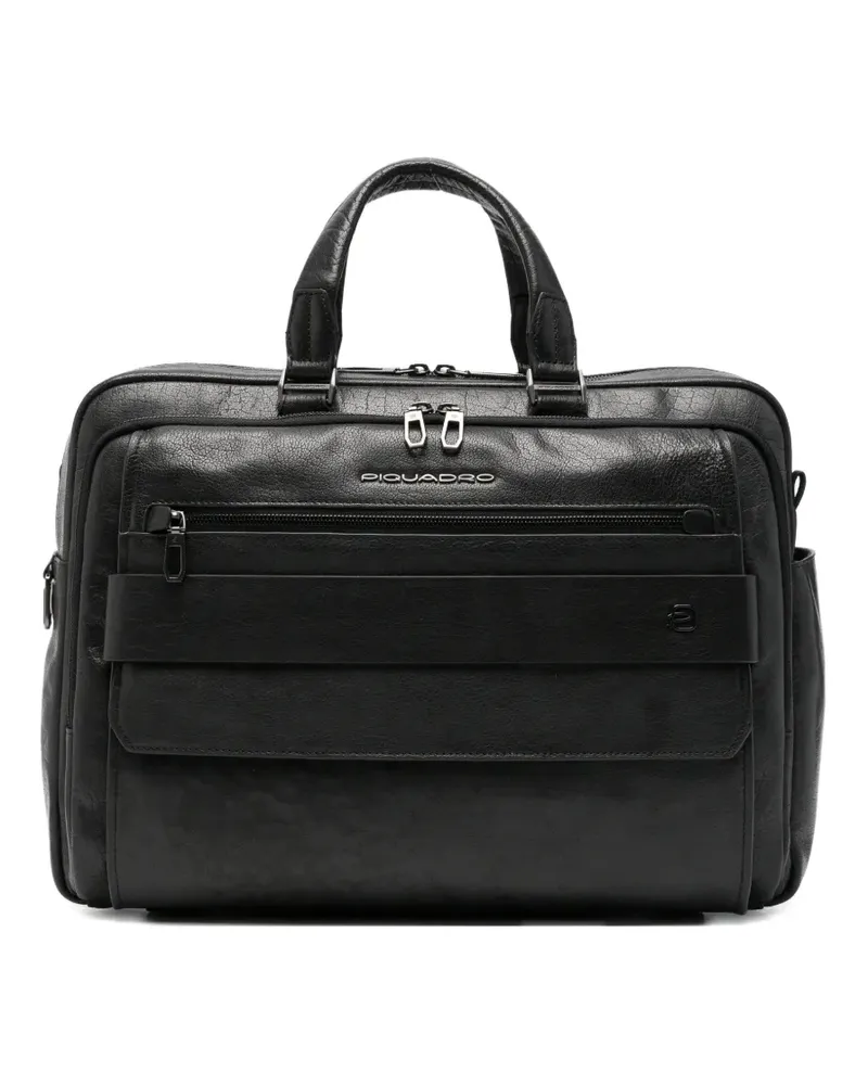 Piquadro zip briefcase - Schwarz Schwarz