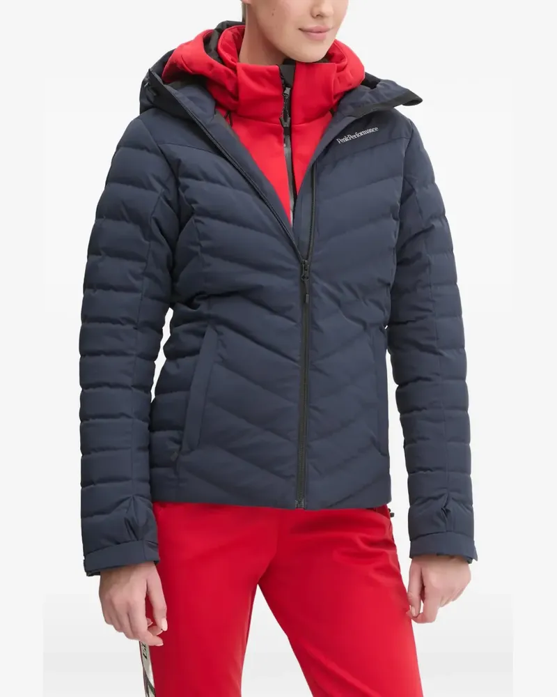 Peak Performance hooded quilted ski jacket - Blau Blau