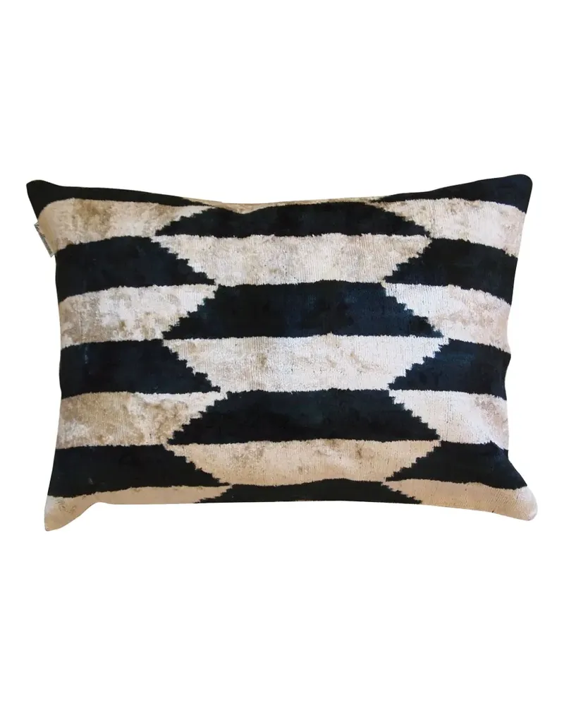 Les-Ottomans striped geometric-pattern cushion (40cm x 50cm) - Nude Nude