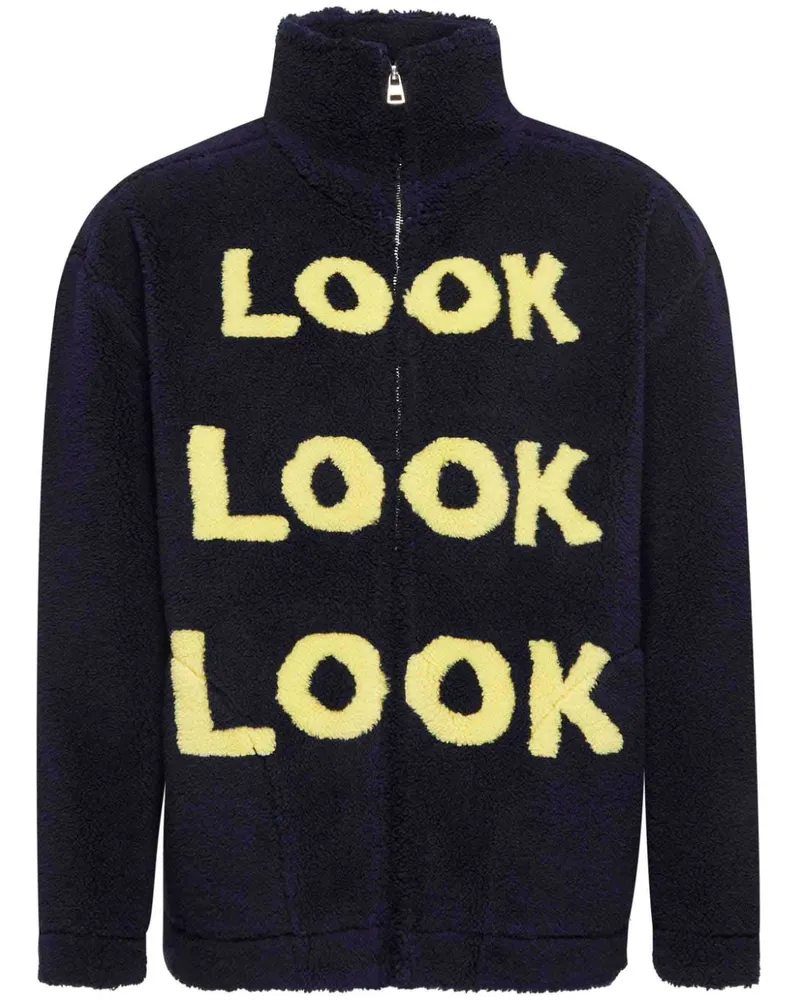 J.W.Anderson Jacke mit Slogan-Print - Blau Blau