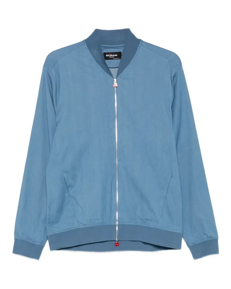 Kiton zip-front jacket - Blau Blau