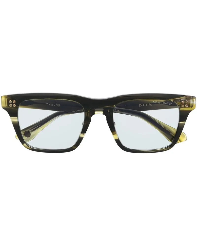 DITA Eckige Thavos Sonnenbrille - Grün Grün