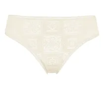 Gemusterter Alizé Slip - Nude