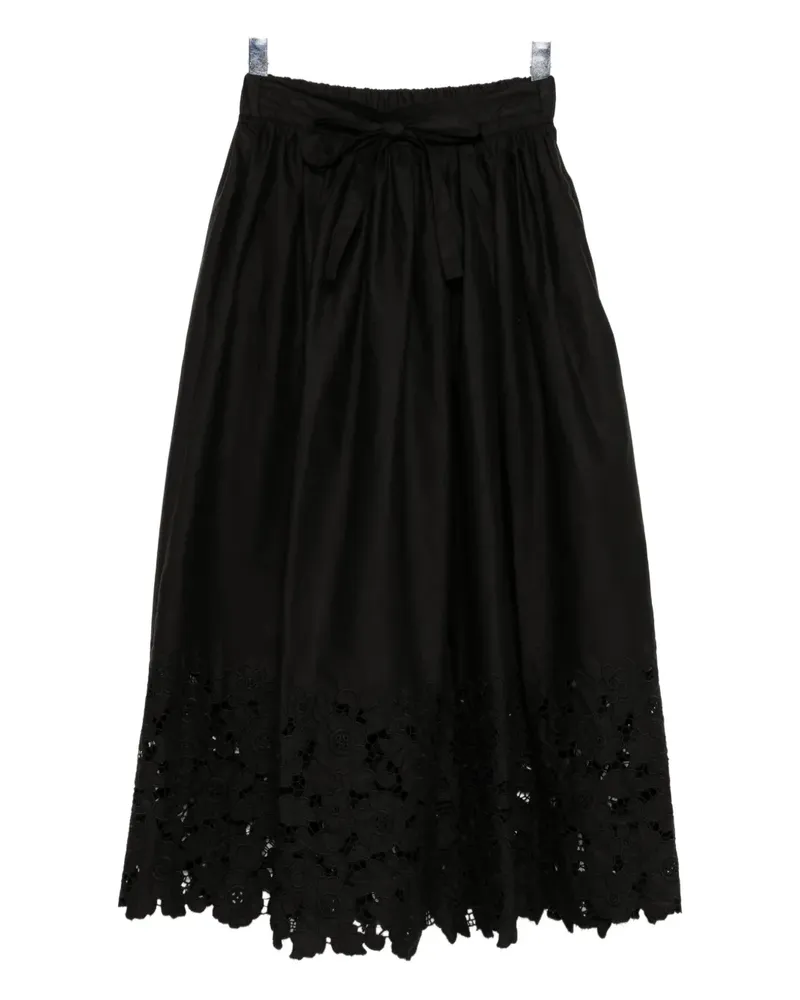 Sister Jane La fiesta embroidered maxi skirt - Schwarz Schwarz