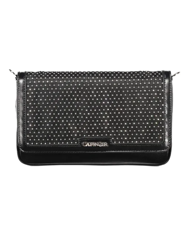 CAFèNOIR  rhinestone-embellished chain-link crossbody bag - Schwarz Schwarz