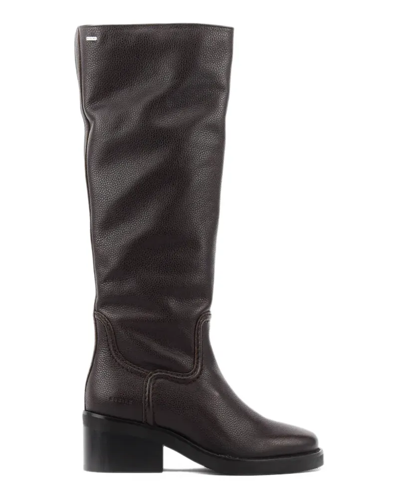 Nubikk Cassy Stiefel aus gekörntem Leder - Braun Braun
