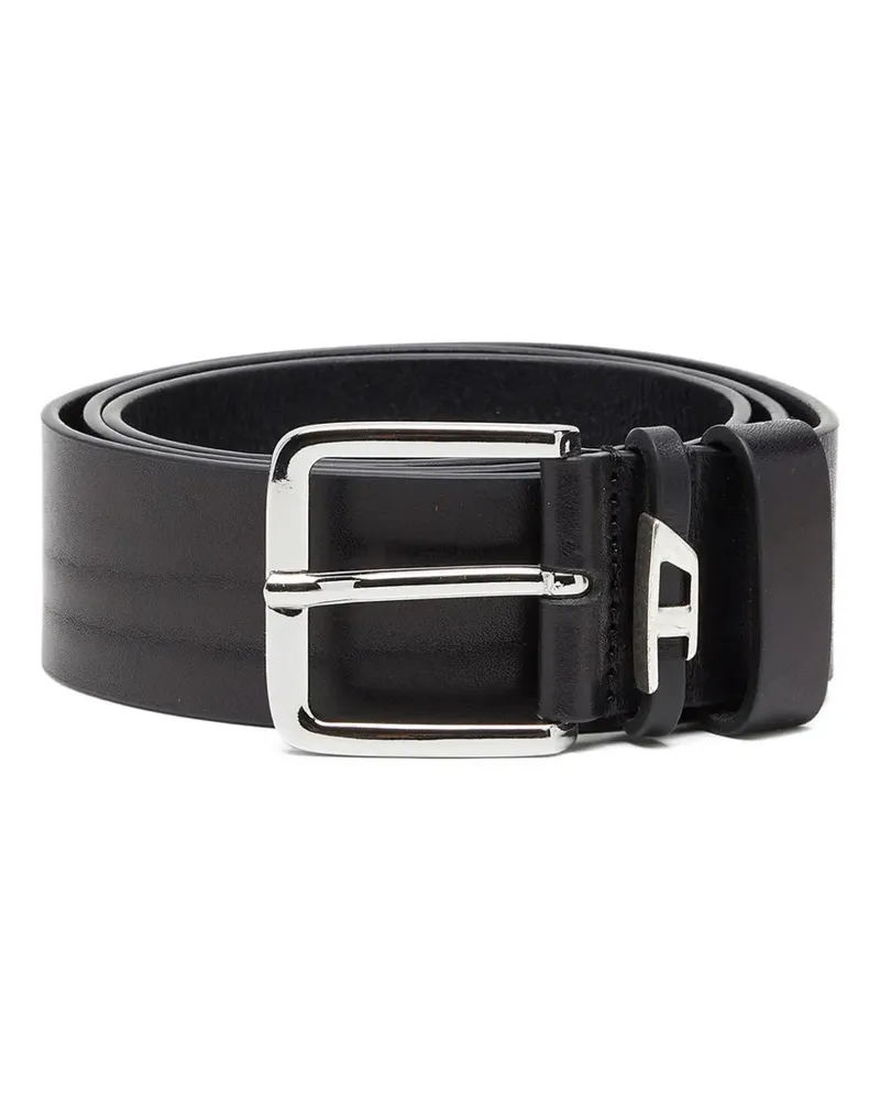 Diesel B-D Loop leather belt - Schwarz Schwarz