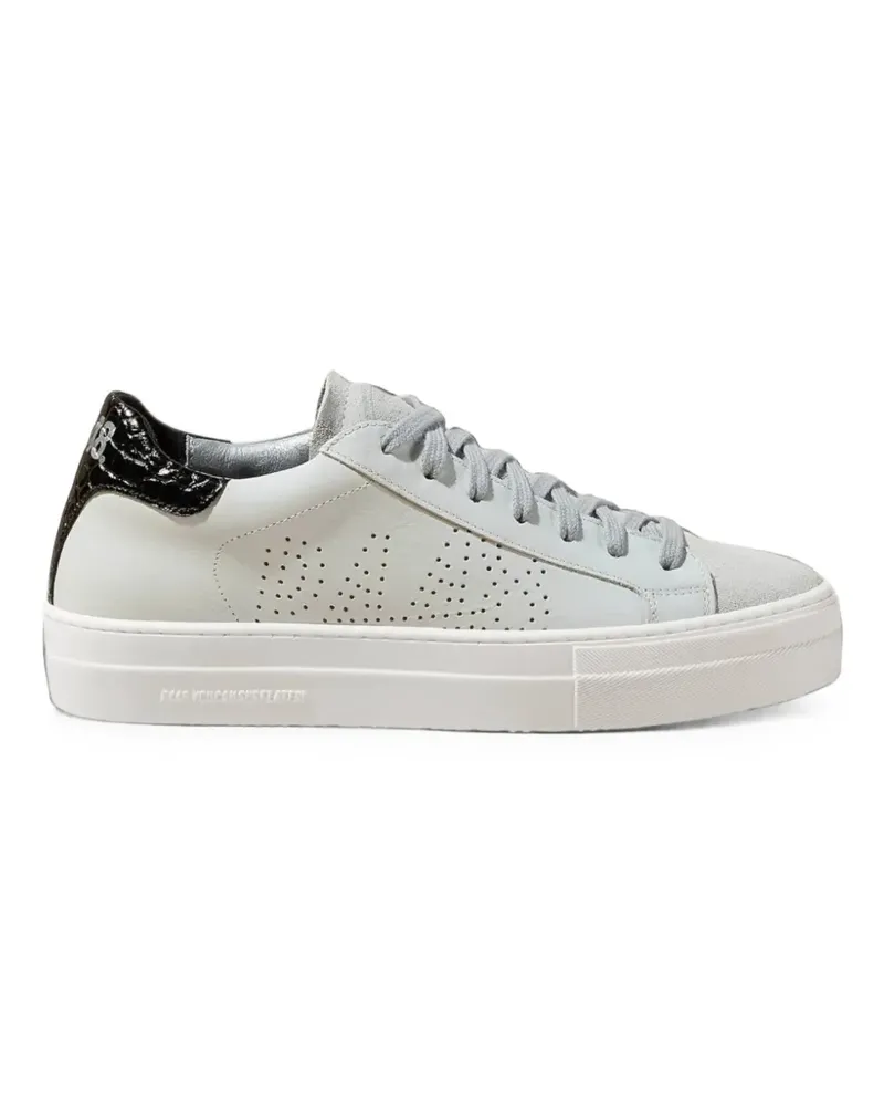 P448 Thea perforated leather sneakers - Weiß Weiß