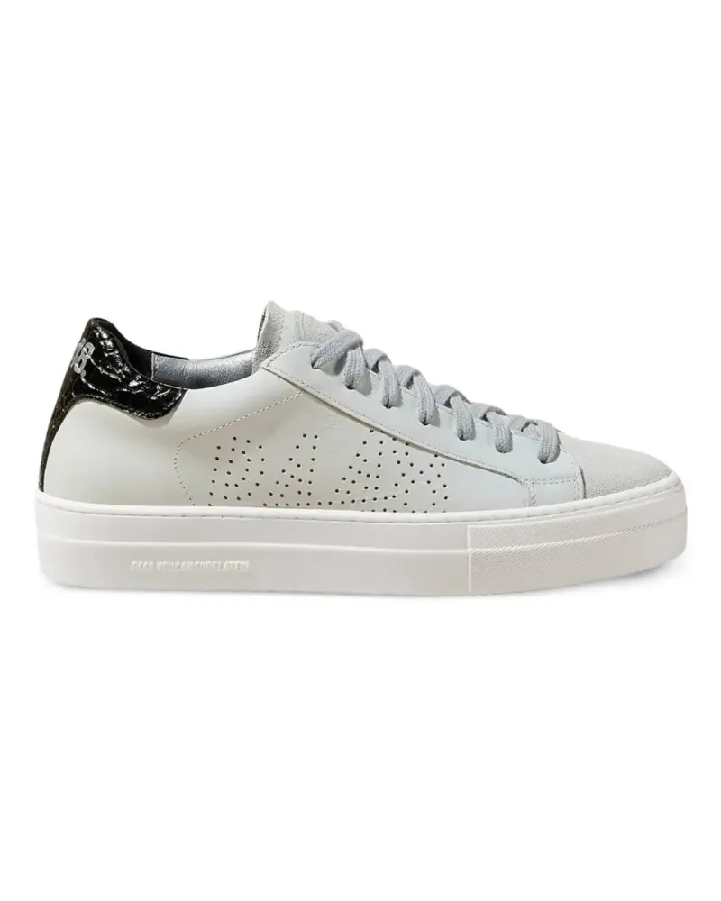 P448 Thea perforated leather sneakers - Weiß Weiß