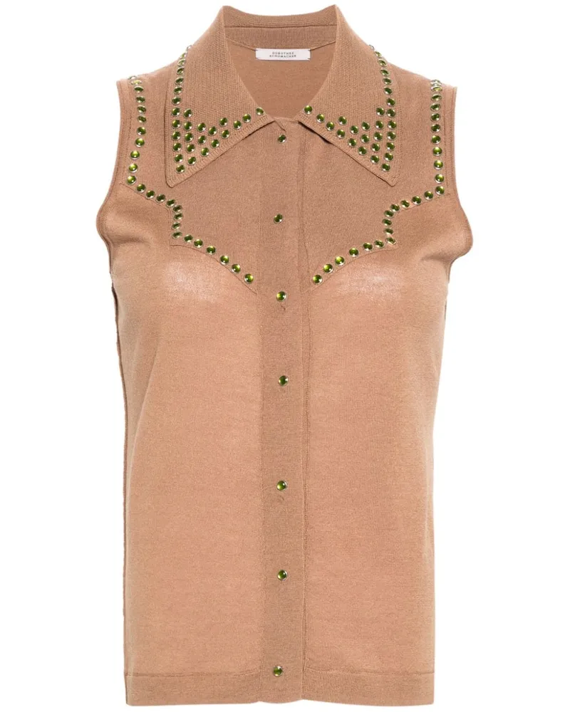 Dorothee Schumacher Gestricktes Oberteil mit Nieten - Braun Braun