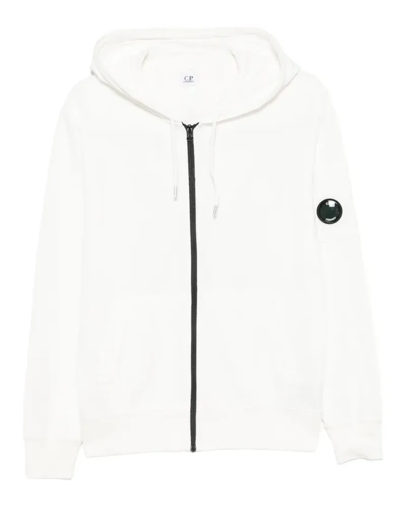 C.P. Company Lens-detail zip-up hoodie - Weiß Weiß