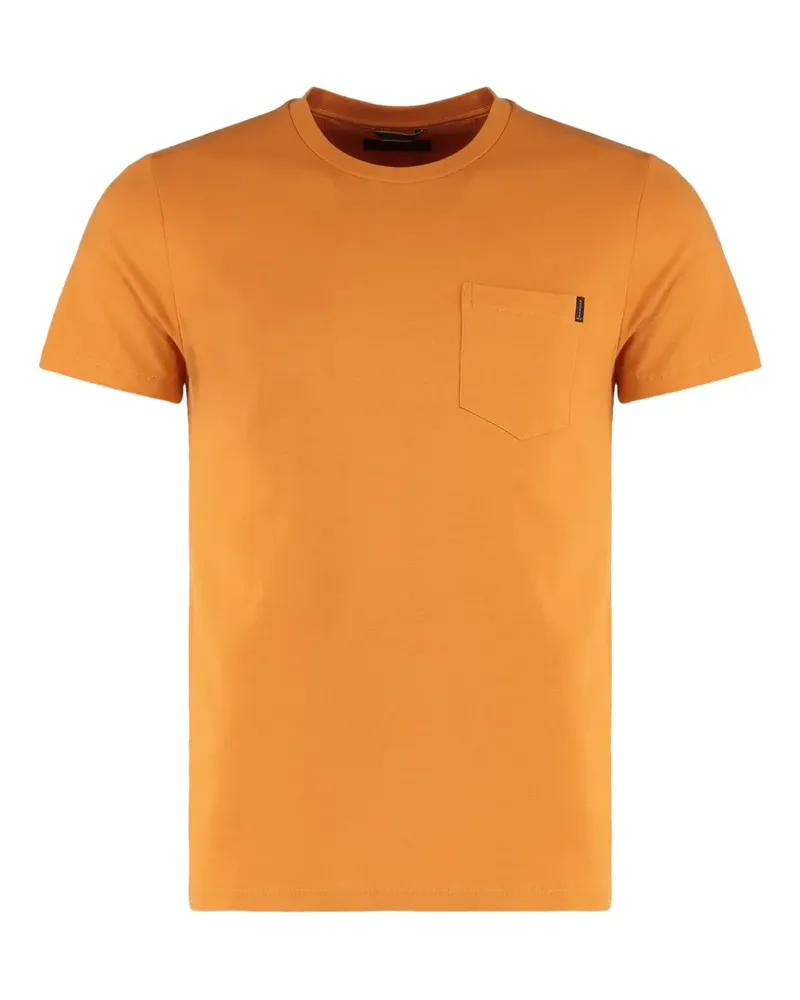 MOORER Pullover mit kurzen Ärmeln - Orange Orange