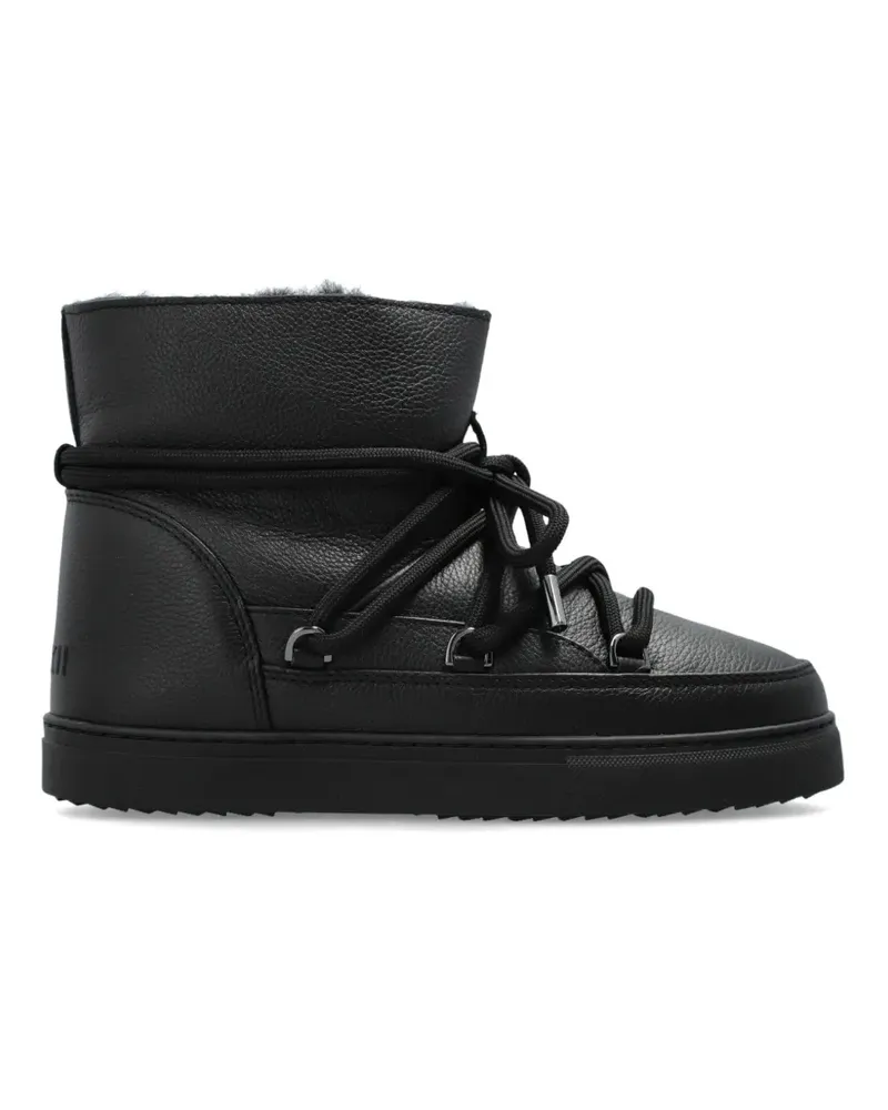 INUIKII lace-up leather snow boots - Schwarz Schwarz
