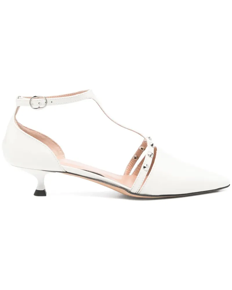 MARC ELLIS Pumps aus Leder 30mm - Weiß Weiß