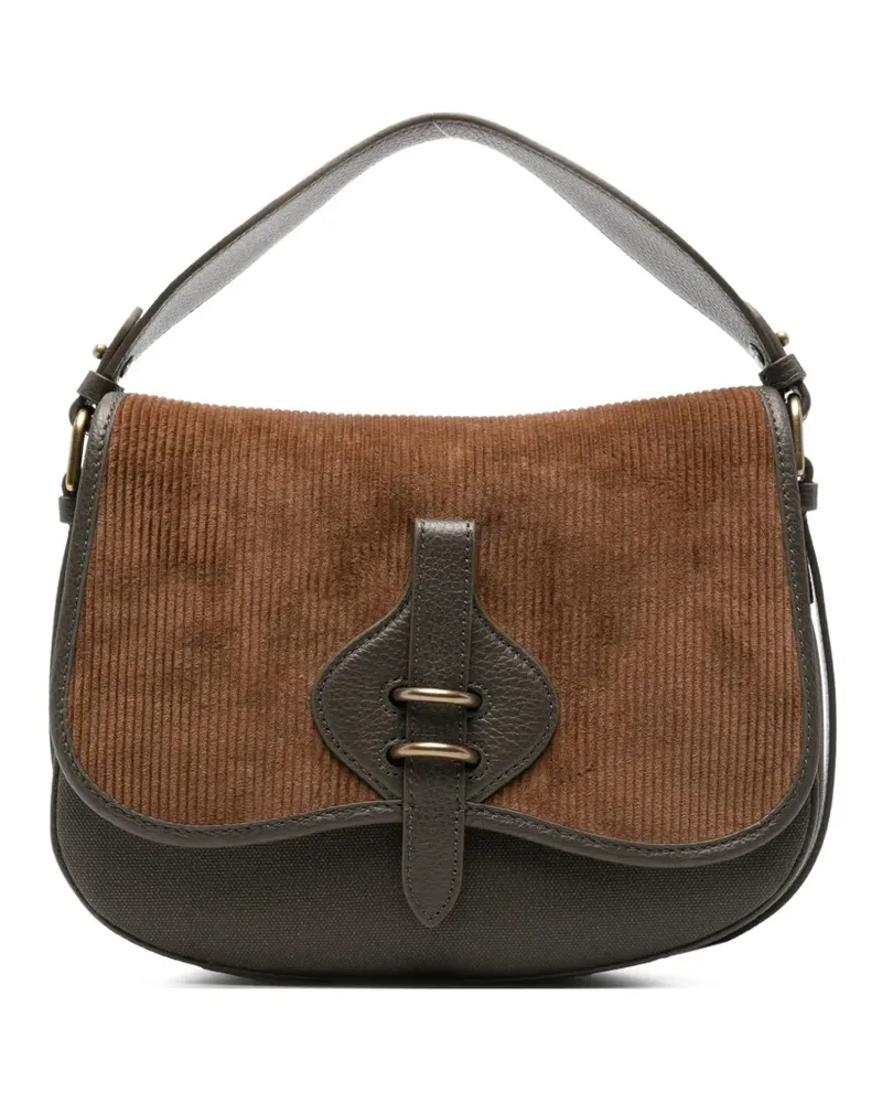 Coccinelle Schultertasche aus Cord - Braun Braun