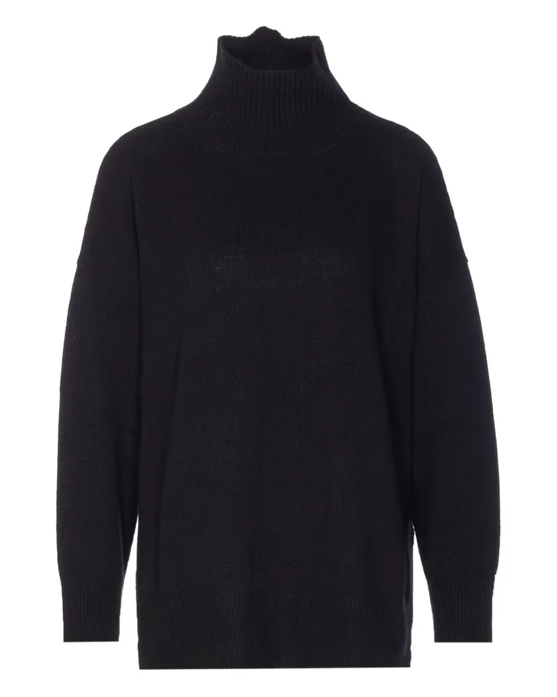 Roberto Collina Pullover mit Stehkragen - Schwarz Schwarz
